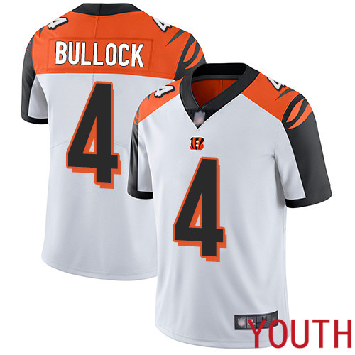 Cincinnati Bengals Limited White Youth Randy Bullock Road Jersey NFL Footballl 4 Vapor Untouchable